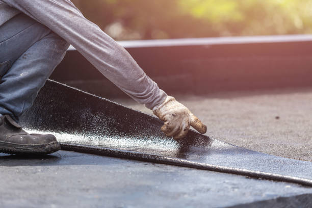 Professional Emergency Waterproofing technician working in Orestes, IN